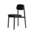 Sedia imbottita Residence tessuto nero / Impilabile - KANN DESIGN