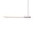 Sospensione In Fine LED vetro argento / L 105 cm - DCW éditions