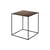 Couchtisch Slim Irony braun schwarz metall / 41 x 41 x H 46 cm - Zeus