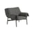 Fauteuil rembourré Wrap tissu gris - Muuto