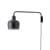 Applique con presa Golden Bell A330S metallo nero / Alvar Aalto, 1937 - Braccio girevole - ARTEK