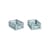 Lot de 2 paniers Colour Crate MINI plastique bleu / 17 x 13 cm - Recyclé - Hay