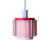 Suspension Gigi Dolce rose n° 4 / Ø 18 x H 21 cm - Plastique recyclé, fabriqué en France - Warren & Laetitia