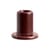 Bougeoir Tube Small céramique marron / H 5 cm - Hay