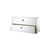 Cassettiera  legno bianco / 2 Cassetti - L 78 x P 30 x H 42 cm - String Furniture
