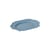 Plat de service New classics métal bleu / 35.5 cm x24.5 cm - HK LIVING