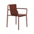 Fauteuil de repas empilable Panorama métal rouge / Avec accoudoirs - TIPTOE