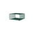 Panton Wire Single Half Shelf metal green / 34.8 x H 17.2 x D 34.8 cm - Verner Panton, 1977 - MONTANA