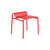 Stappelbarer Hocker Week-end metall rot / Aluminium - Petite Friture