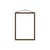Cadre A4 bois marron / 23 x 31,7 cm - MOEBE