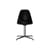 Chaise RE DSL - Eames Plastic Side Chair noir / (1950) - Pied La Fonda / Recyclé - Vitra