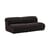Sofa modulierbar Coltre textil schwarz / 2-Sitzer – L 180 cm - Muuto