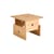 Wood Box End table natural wood / 40 x 40 x H 35 cm - Hay