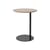 Table d'appoint Pillar noir bois naturel / Ø 45 x H 54,7 cm - Chêne & acier - Bolia