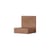 Table de chevet murale Tana bois marron / Tiroir - L 41,9 x P 32,2 cm - NEW WORKS