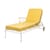 Transat inclinable à roulettes Al Fresco métal / Matelas inclus - Tablette latérale pivotante - BUSINESS & PLEASURE