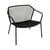 Fauteuil bas Darwin métal noir - Emu