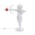 Lampe de table Cupid LED plastique blanc / H 63 cm - Seletti
