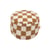 Pouf Point Teddy Chess tessuto beige / Tessuto soffice - Ø 50 cm - Fatboy