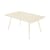 Table rectangulaire Luxembourg métal beige / 165 x 100 cm - 6 à 8 personnes - Fermob