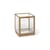 Vitrine Miru verre bois naturel / 40 x 40 x H 42 cm - Ferm Living