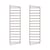 Lot de 2 montants muraux / H 75 x P 20 cm - String Furniture