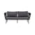 Canapé de jardin 2 places Pavone / L 174 cm - Corde polyester tissée main - Bloomingville