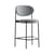 Chaise de bar rembourrée Series 430 tissu gris / H 65 cm - Verner Panton, 1967 - Verpan