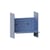 Étagère Pli métal bleu / L 20 x P 15 cm - TIPTOE