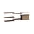 Regal Shelving System – s.85.3.B holz braun / B 239 x H 85 x T 35 cm - MOEBE