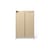 Sill Storage wood beige / L 70 x H 110 cm - Grooved MDF - Ferm Living