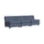 Sofa Amanta textil blau / 3-Sitzer - L 238 cm / Neuauflage 1966, Mario Bellini - Hay
