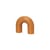 Bougie Bend cire orange / L 16,5 x H 14,5 cm - 2 mèches - BROSTE COPENHAGEN