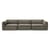 Canapé droit Develius D tissu vert / 4 places - L 309 cm - &tradition