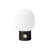 Lampada senza fili ricaricabile JWDA metallo vetro nero / Acciaio & vetro - Ø 14,5 x H 21,5 cm - Audo Copenhagen
