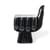 Table d'appoint Fist plastique noir / Pouf - 38 x 54 cm - POLSPOTTEN