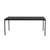 Fromme Rectangular table metal black / Aluminium - 180 x 90 cm - Petite Friture