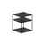 Table d'appoint Slim Irony Triplet métal noir / 40 x 40 x H 46 cm - Zeus
