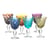 Cuttings Wine glass glass multicoloured / Set of 6 - Pols Potten