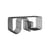 Curva Bench metal black / Shelf - L 100 cm - AYTM