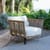 Fauteuil rembourré Welcome / Teck & corde - Unopiu