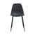 Chaise rembourrée Forms cuir noir / Similicuir & acier - House Doctor