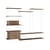 Dressing Shelving System – s.200.3.C bois marron / L 239 x H 200 x Prof. 35 cm - MOEBE
