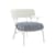 Fauteuil rembourré A.I. Lounge OUTDOOR tissu bleu - Kartell
