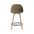 Hochstuhl Mat Chair faser braun / H 65 cm - Alge Marine / Füße Buchenfurnier - Normann Copenhagen