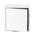 Scaffale Stacked legno bianco / Medium quadrata 43x43 cm / Con anta - Muuto