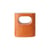 Table d'appoint Space céramique orange / 36 x 26 x H 39 cm - HK LIVING