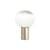 Laguna Table lamp glass white gold metal / Ø 16 x H 24 cm - Artemide