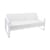 Canapé de jardin 2 places Bellevie métal tissu blanc L 160 cm - Tissu blanc grisé - Fermob