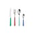 Marstal Cutlery set metal multicoloured / 8 pieces (2 people) - BROSTE COPENHAGEN